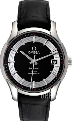 De Ville Hour Vision Co-Axial 41mm Svart/Läder Ø41 mm