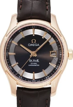 De Ville Hour Vision Co-Axial Annual Calendar 41mm Svart/Läder Ø41 mm