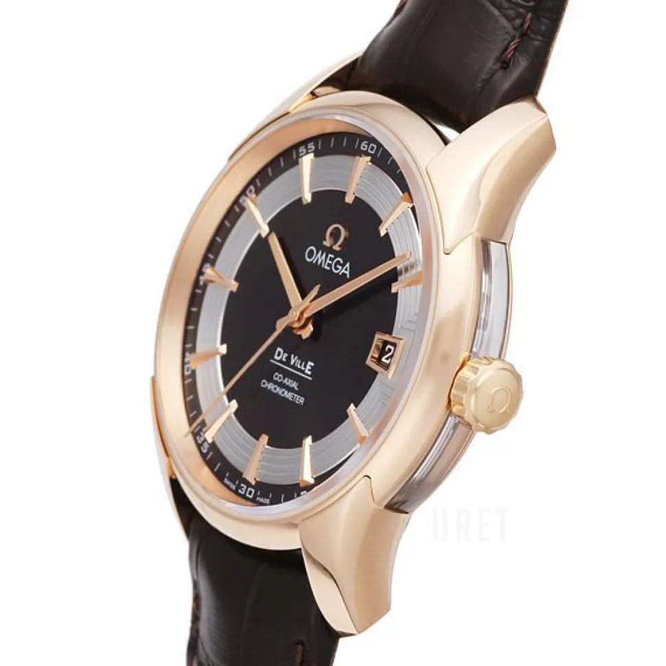 De Ville Hour Vision Co-Axial Annual Calendar 41mm Svart/Läder Ø41 mm