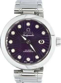 De Ville Ladymatic Co-Axial 34mm Blå/Stål Ø34 mm