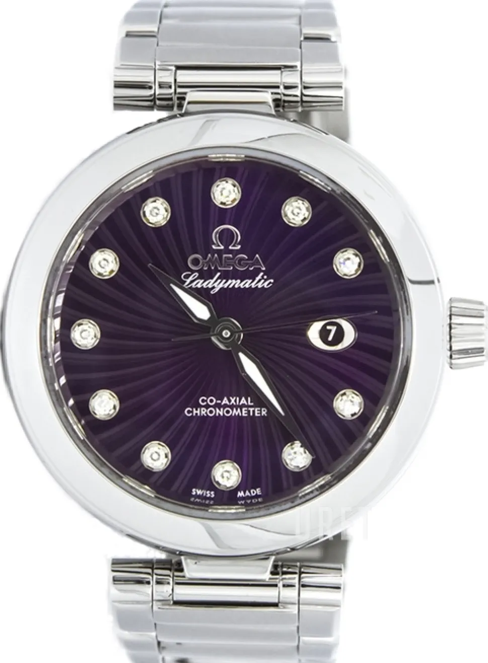 De Ville Ladymatic Co-Axial 34mm Blå/Stål Ø34 mm