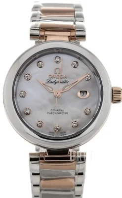 De Ville Ladymatic Co-Axial 34mm Vit/18 karat roséguld Ø34 mm