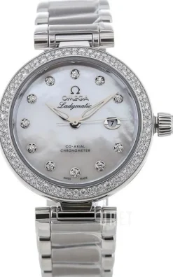 De Ville Ladymatic Co-Axial 34mm Vit/Stål Ø34 mm