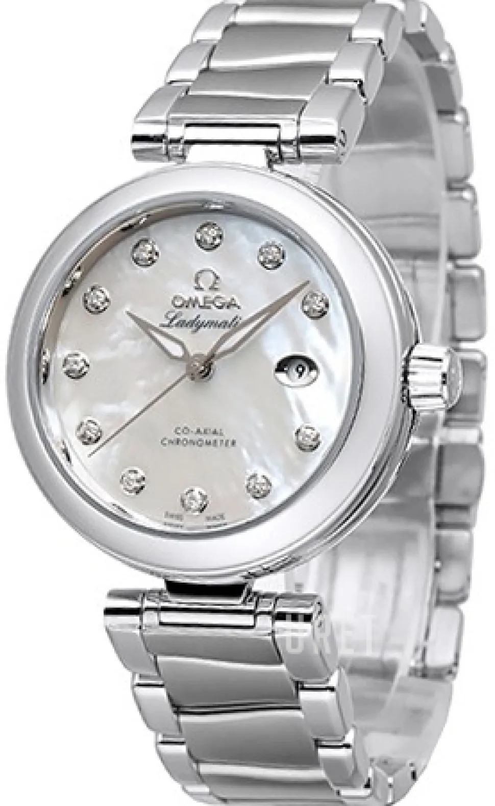 De Ville Ladymatic Co-Axial 34mm Vit/Stål Ø34 mm