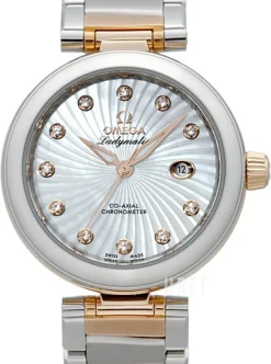 De Ville Ladymatic Co-Axial 34mm Vit/18 karat roséguld Ø34 mm