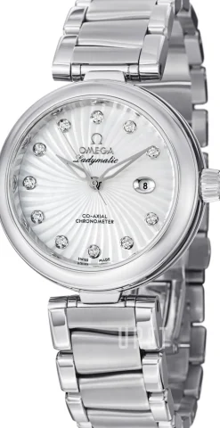 De Ville Ladymatic Co-Axial 34mm Vit/Stål Ø34 mm