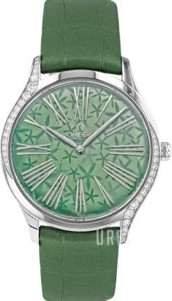 De Ville Mini Tresor Grön/Läder Ø36 mm