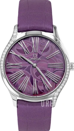 De Ville Mini Tresor Lila/Läder Ø36 mm