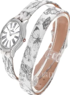 De Ville Mini Tresor Vit/Läder Ø26 mm