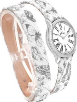 De Ville Mini Tresor Vit/Läder Ø26 mm