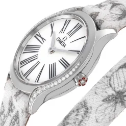 De Ville Mini Tresor Vit/Läder Ø26 mm