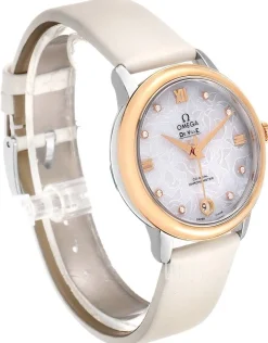 De Ville Prestige Co-Axial 32.7mm Vit/Läder Ø32.7 mm