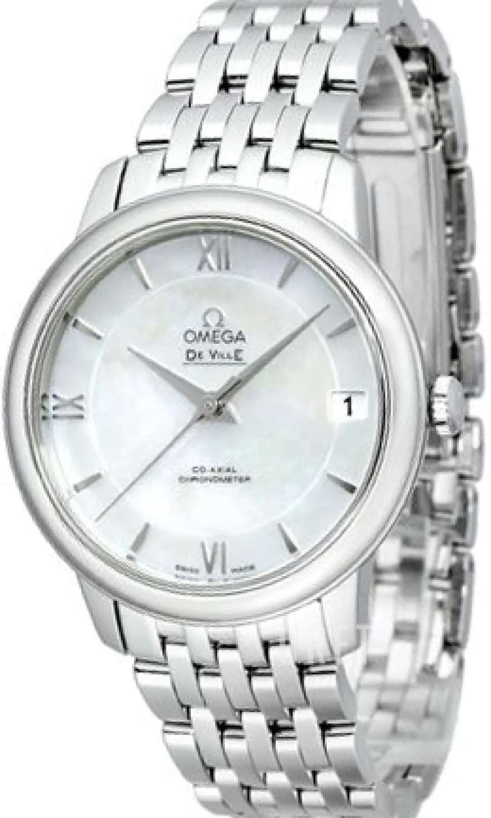 De Ville Prestige Co-Axial 32.7mm Vit/Stål Ø32.7 mm