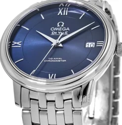 De Ville Prestige Co-Axial 36.8mm Blå/Stål Ø36.8 mm