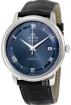 De Ville Prestige Co-Axial 39.5mm Blå/Läder Ø39.5 mm