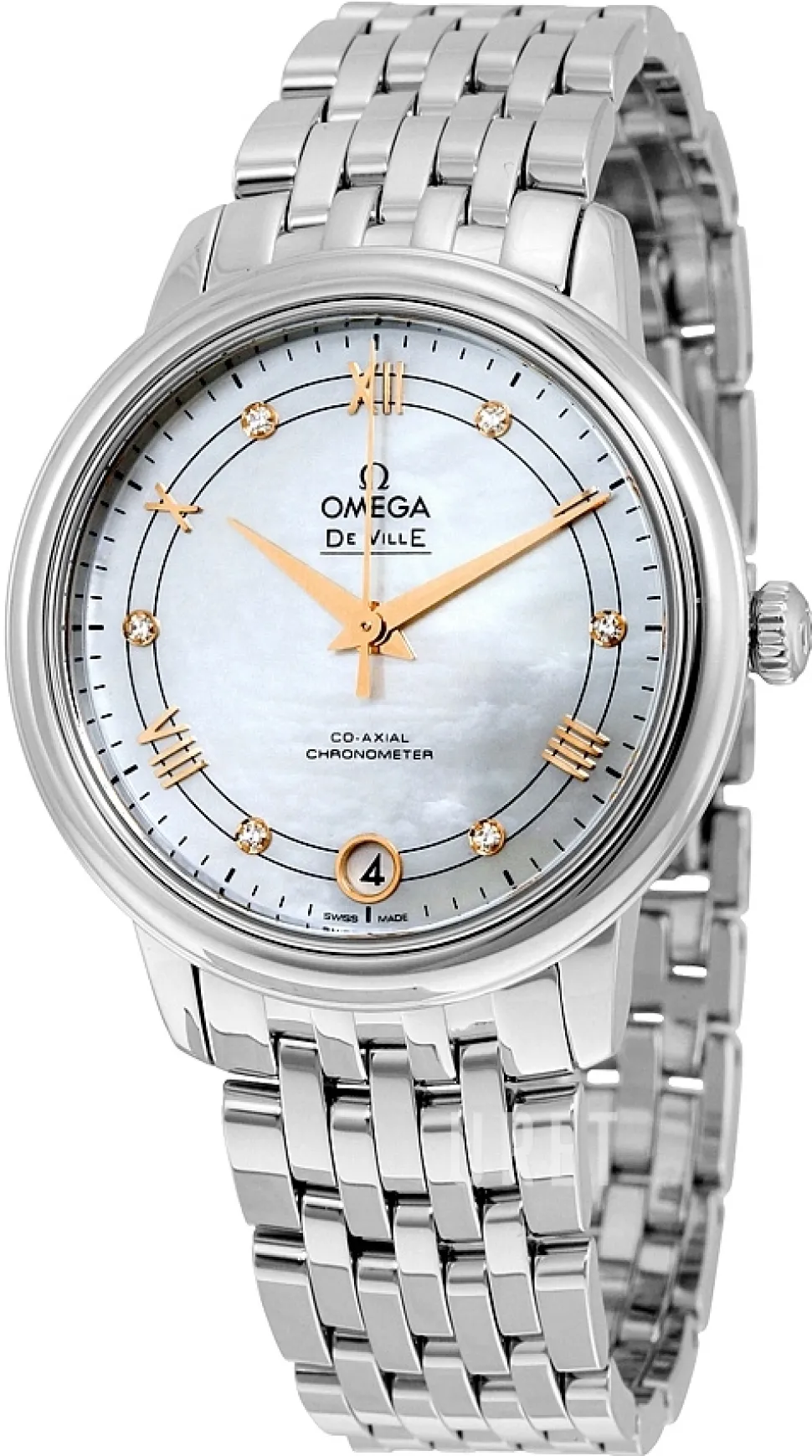 De Ville Prestige Co-Axial 32.7mm Vit/Stål Ø32.7 mm