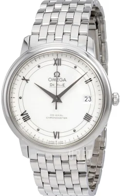 De Ville Prestige Co-Axial 36.8mm Vit/Stål Ø36.8 mm