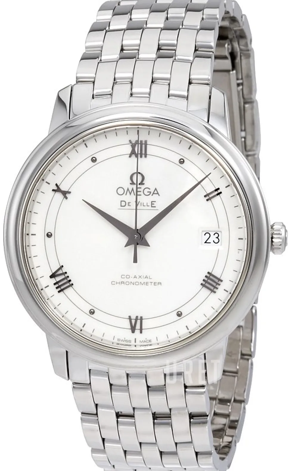 De Ville Prestige Co-Axial 36.8mm Vit/Stål Ø36.8 mm