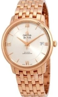 De Ville Prestige Co-Axial 36.8mm Silverfärgad/18 karat roséguld Ø36.8 mm