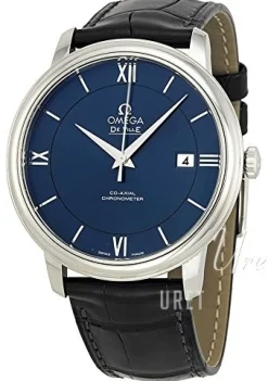 De Ville Prestige Co-Axial 39.5mm Blå/Läder Ø39.5 mm