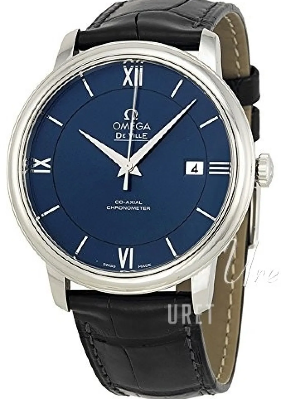 De Ville Prestige Co-Axial 39.5mm Blå/Läder Ø39.5 mm