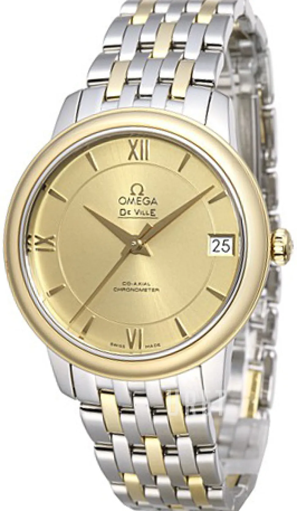 De Ville Prestige Co-Axial 32.7mm Champagnefärgad/Stål Ø32.7 mm