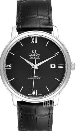 De Ville Prestige Co-Axial 39.5mm Svart/Läder Ø39.5 mm