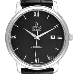 De Ville Prestige Co-Axial 39.5mm Svart/Läder Ø39.5 mm