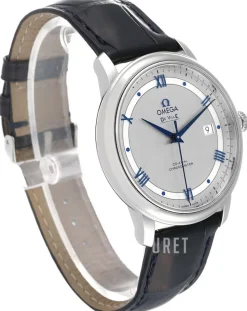 De Ville Prestige Co-Axial 39.5mm Silverfärgad/Läder Ø39.5 mm