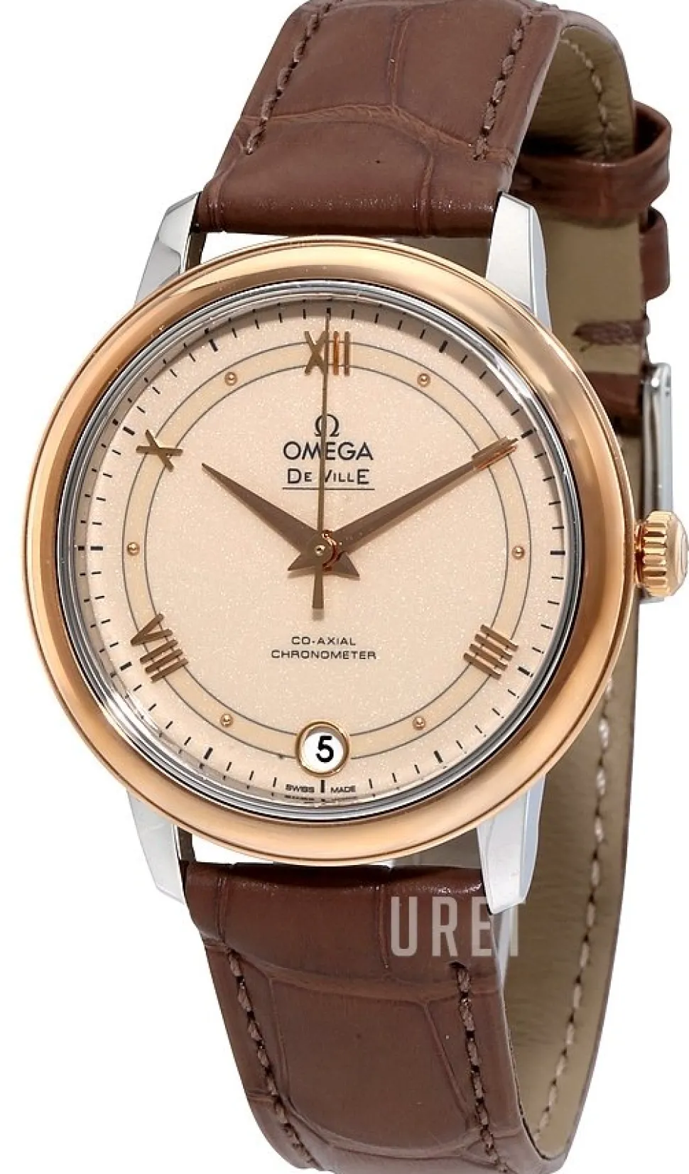 De Ville Prestige Co-Axial 32.7mm Beige/Läder Ø32.7 mm