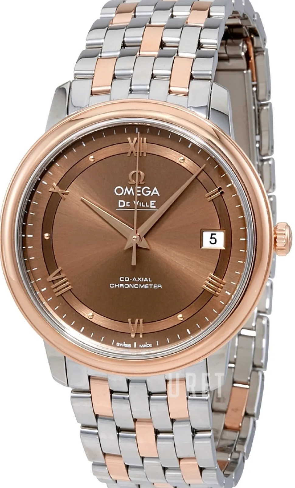 De Ville Prestige Co-Axial 36.8mm Brun/18 karat roséguld Ø36.8 mm