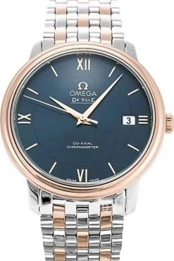 De Ville Prestige Co-Axial 36.8mm Blå/18 karat roséguld Ø36.8 mm