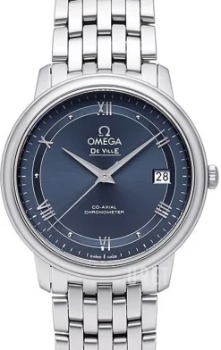 De Ville Prestige Co-Axial 36.8mm Blå/Stål Ø36.8 mm