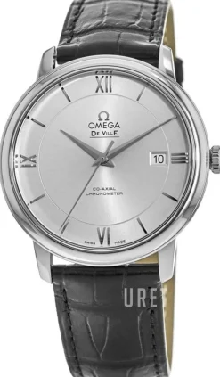 De Ville Prestige Co-Axial 39.5mm Silverfärgad/Läder Ø39.5 mm