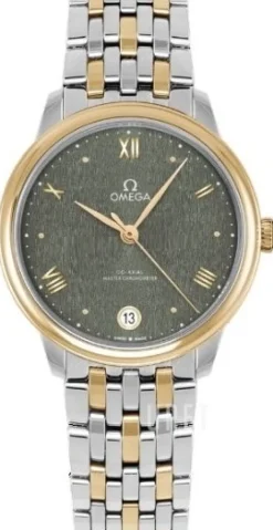 De Ville Prestige Grå/18 karat gult guld Ø34 mm