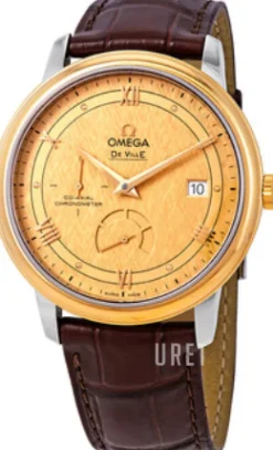 De Ville Prestige Guld/Läder Ø39.5 mm