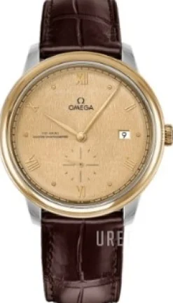 De Ville Prestige Guld/Läder Ø41 mm