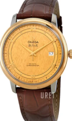 De Ville Prestige Guld/Läder Ø39.5 mm