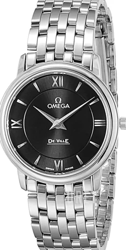 De Ville Prestige Quartz 27.4mm Svart/Stål Ø27.4 mm