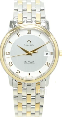 De Ville Prestige Quartz Silverfärgad/18 karat gult guld Ø34 mm