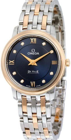 De Ville Prestige Quartz 27.4mm Blå/18 karat roséguld Ø27.4 mm