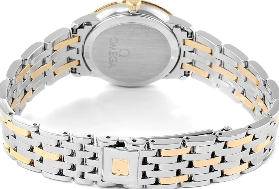 De Ville Prestige Quartz Vit/18 karat roséguld Ø27 mm