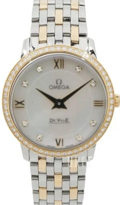 De Ville Prestige Quartz 27.4mm Vit/18 karat gult guld Ø27.4 mm