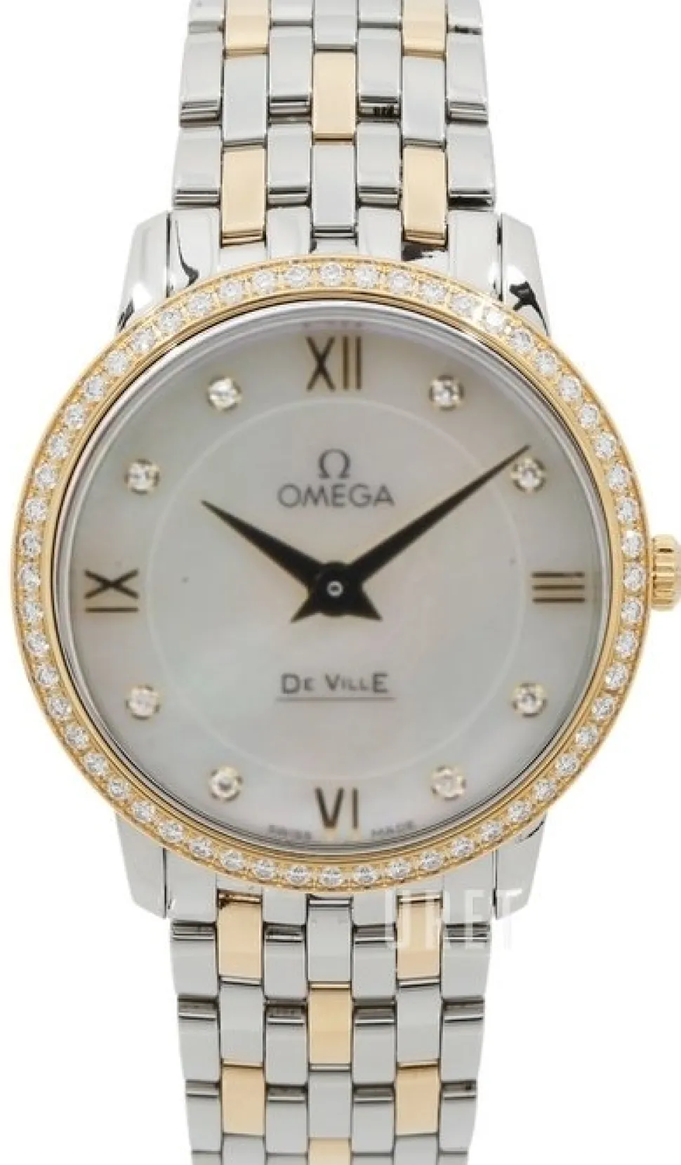 De Ville Prestige Quartz 27.4mm Vit/18 karat gult guld Ø27.4 mm