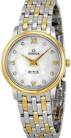 De Ville Prestige Quartz 27.4mm Vit/18 karat gult guld Ø27.4 mm