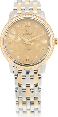 De Ville Prestige Quartz 27.4mm Champagnefärgad/Stål Ø27.4 mm