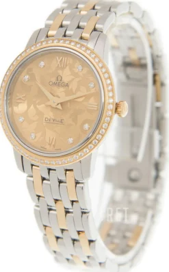 De Ville Prestige Quartz 27.4mm Champagnefärgad/Stål Ø27.4 mm