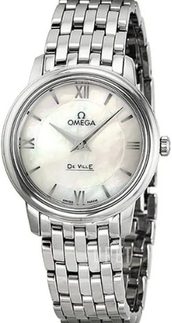 De Ville Prestige Quartz 27.4mm Vit/Stål Ø27.4 mm