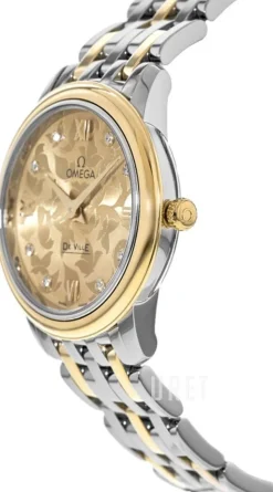 De Ville Prestige Quartz 27.4mm Champagnefärgad/Stål Ø27.4 mm