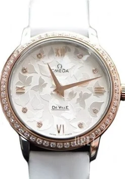 De Ville Prestige Quartz 32.7mm Silverfärgad/Läder Ø32.7 mm